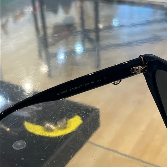 Jimmy Choo Black Angular Sunglasses main image 8